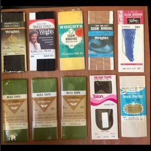 Assorted Seam Binding and Bias Tape Collection